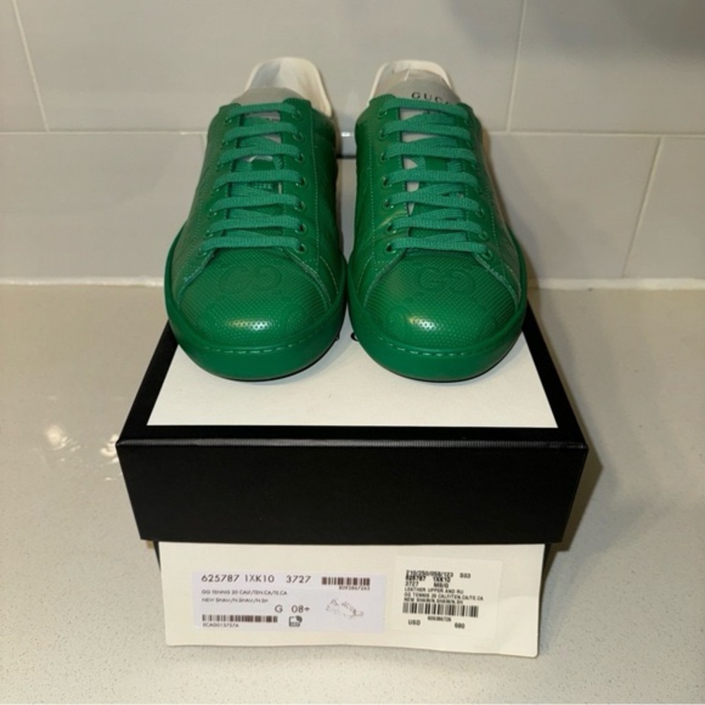 Classy Green Mens Gucci Sneakers